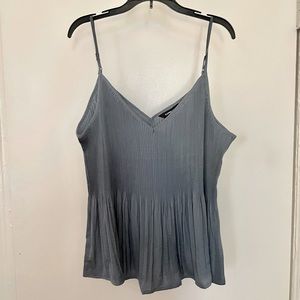 Express NWT Steel Blue flowy tank